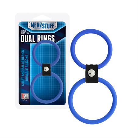 Anilla doble silicona menzstuff dual rings 4 - 5 cm