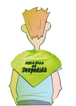 Pañuelo estamos de  despedida verde