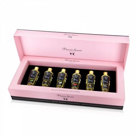Coffret plaisir secret 6 aceites masaje 30 ml