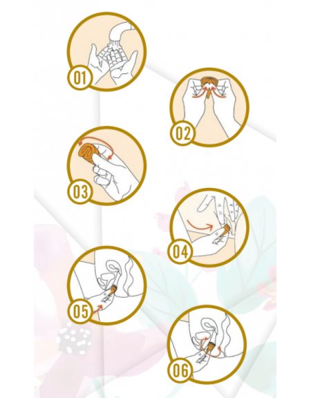 Copa menstrual instrucciones
