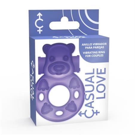 Anillo vibrador osito  lila