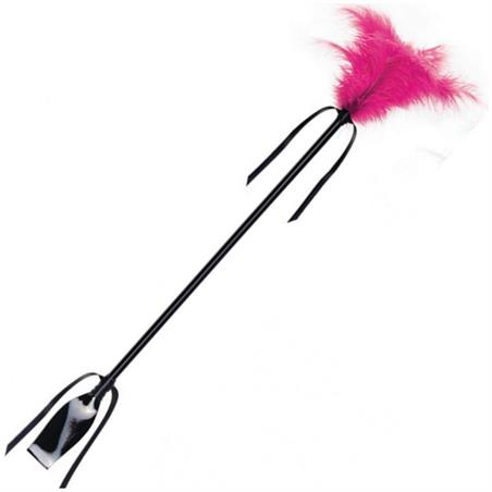 Fusta&pluma negro y fucsia