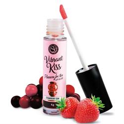 Lip gloss vibrant kiss strawberry gum