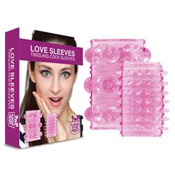 Fundas para pene con relieve Love in the pocket - love sleeves tingling