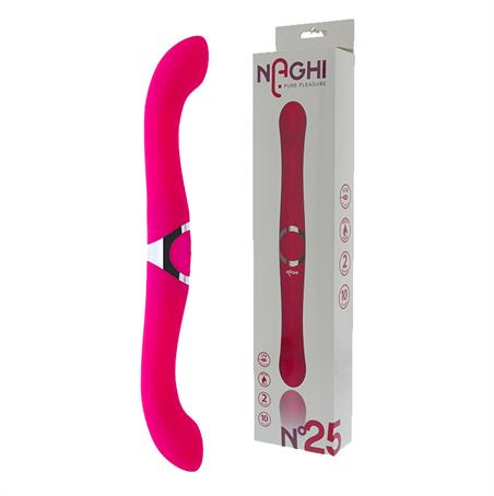 Dildo doble vibrador naghi 25 recargable
