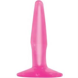 Basix mini plug anal de gelatina rosa 11 cm