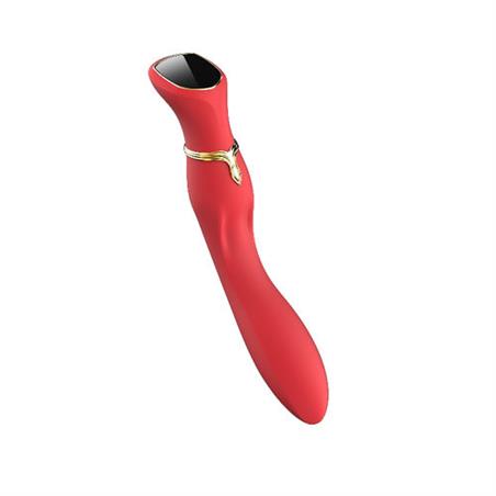 Vibrador viotec chance led perla screen rojo
