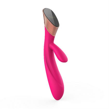 Vibrador rabbit viotec blossom touch panel rosa