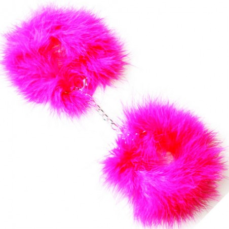 Esposas marabú fucsia sin llaves