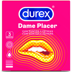 Preservativos durex dame placer 3 unds