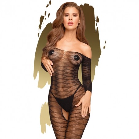 Catsuit body de malla XL transparente dreamy diva