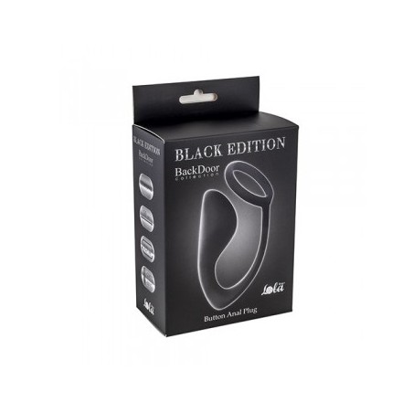 Plug anal Button Negro