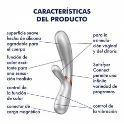 Vibrador con calor incl. Bluetooth y App - Recargable... 2