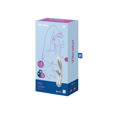 Vibrador con calor incl. Bluetooth y App - Recargable satisfyer hot lover
