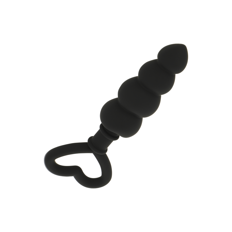 Plug anal silicona con anilla de corazón