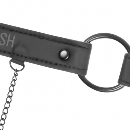 Anilla mordaza con pinzas para pezones fetish submissive
