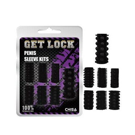 Chisa kit de fundas para el pene negro