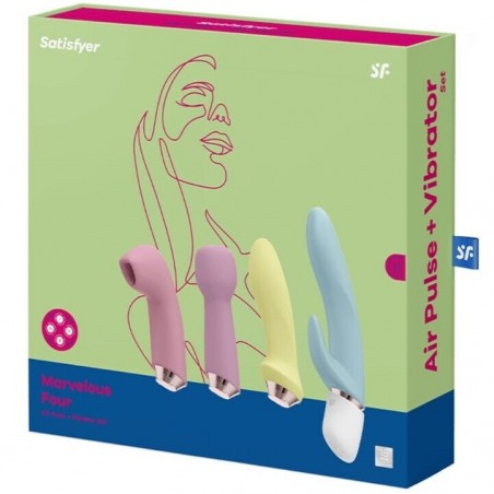 Satisfyer marvelous four -set  vibraddor y succionador