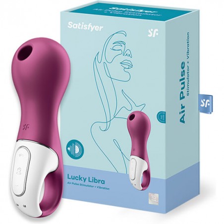 Satisfyer lucky libra succionador vibrador + lubricante de regalo 50 ml.