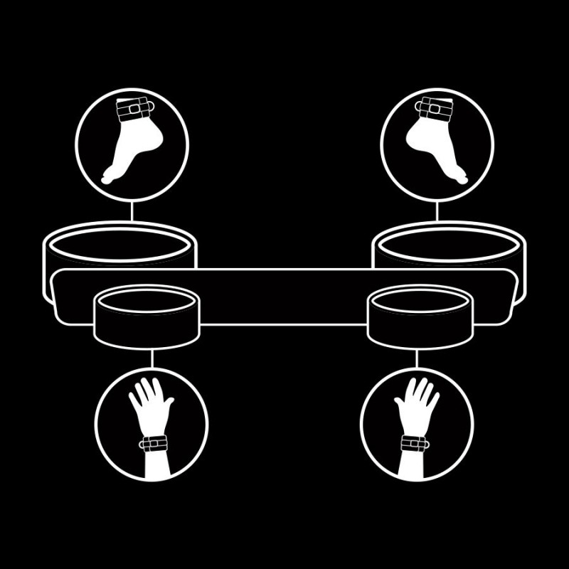 Barra separadora bondage fetish submissive