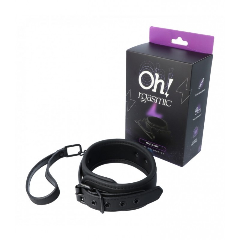 Collar con correa Ohrgasmic Dark Collection