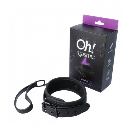 Collar con correa Ohrgasmic Dark Collection
