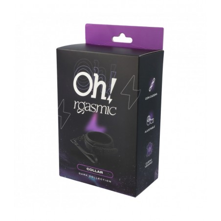 Collar con correa Ohrgasmic Dark Collection
