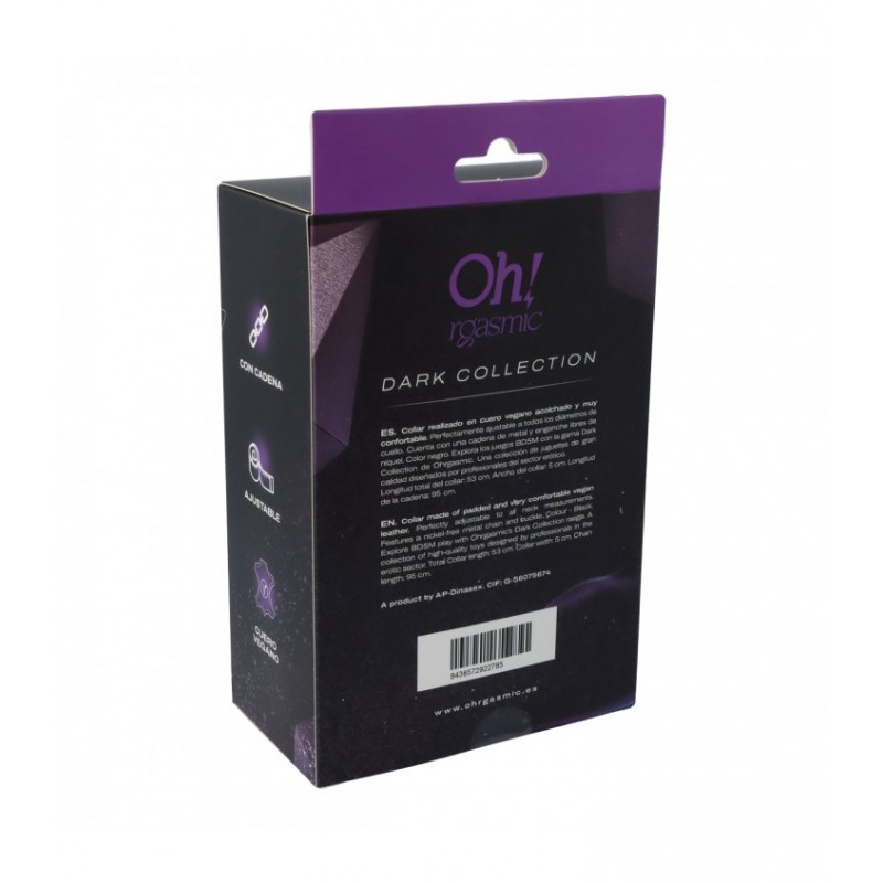 Collar con correa Ohrgasmic Dark Collection