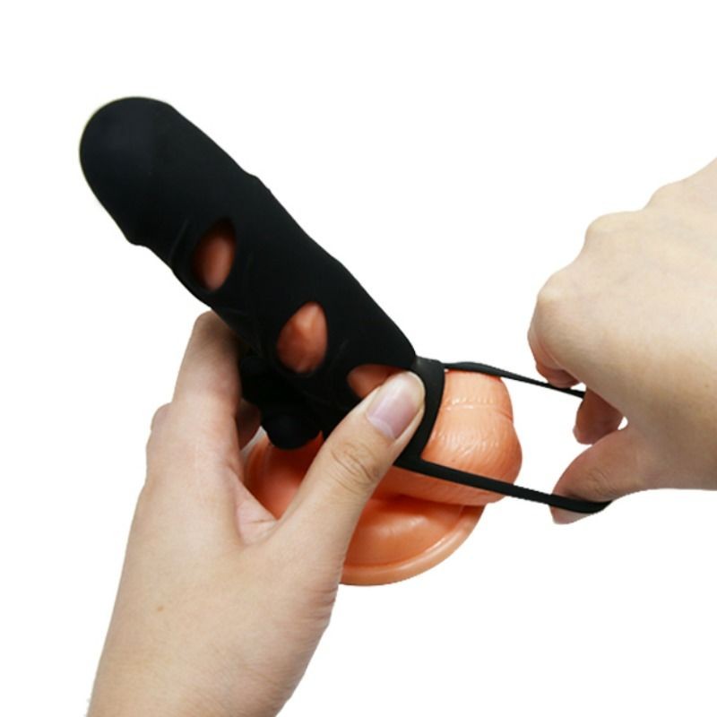 Funda silicona con vibración 14 cm