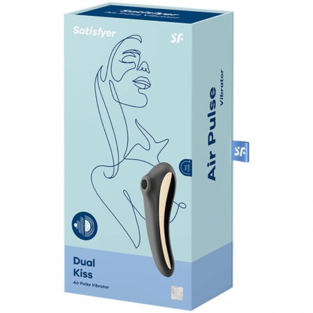 Satisfyer dual kiss estimulador clitoris negro
