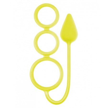 Triple anilla con plug anal talla S