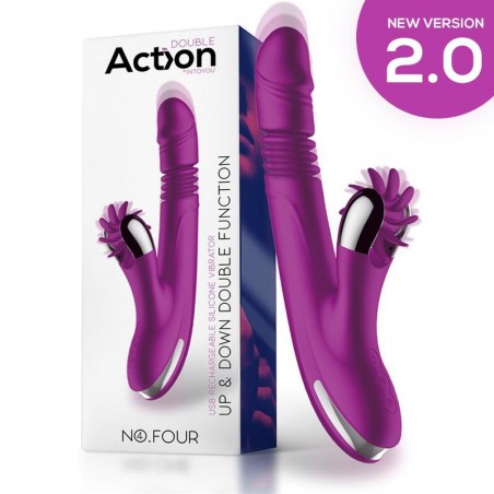 Vibrador up and down y rueda estimuladora action
