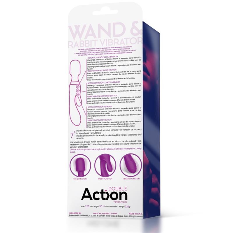 Vibrador y masajeador 3 motores independientes action no fifteen