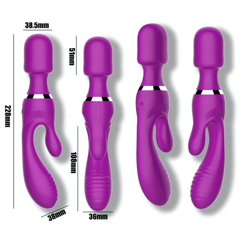 Vibrador y masajeador 3 motores independientes action no fifteen