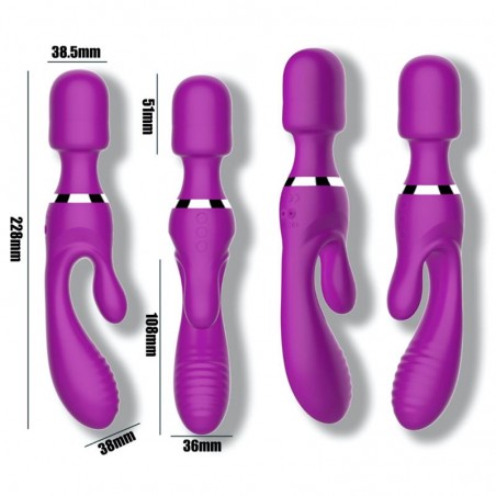 Vibrador y masajeador 3 motores independientes action no fifteen