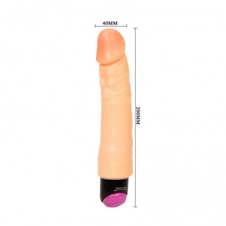 Vibrador realistico 25 cm color natural