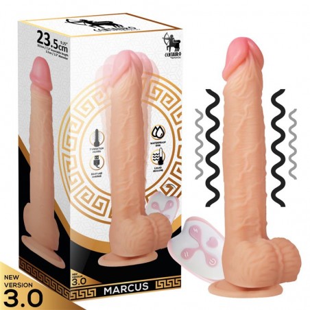 Dildo vibrador realista control remoto silicona liquida centauro marcus