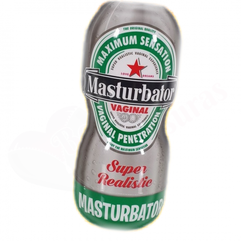 Masturbador vagina forma lata de cerveza