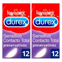 Preservativos sensitivo contacto total 24 uds durex