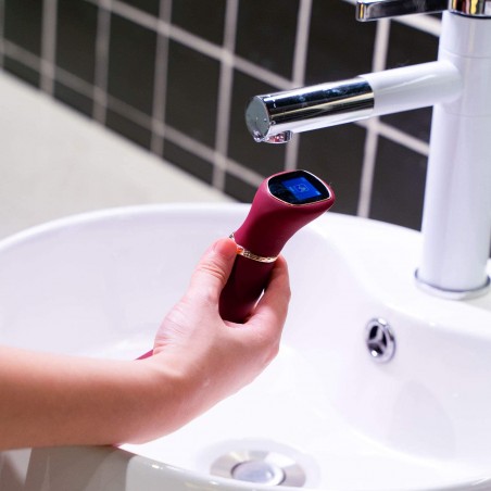 Vibrador viotec chance led perla screen rojo