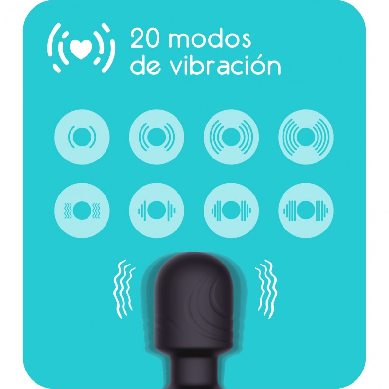 Masajeador y estimulador de clitoris wand...