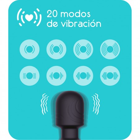 Masajeador y estimulador de clitoris wand recargable