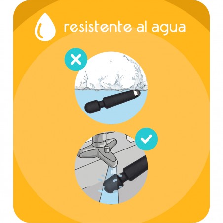 Masajeador y estimulador de clitoris wand recargable