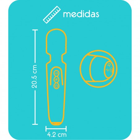 Masajeador y estimulador de clitoris wand recargable
