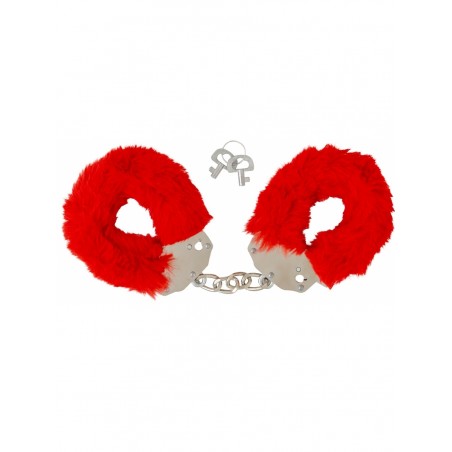 Esposas de metal argus fetish furry cuffs red