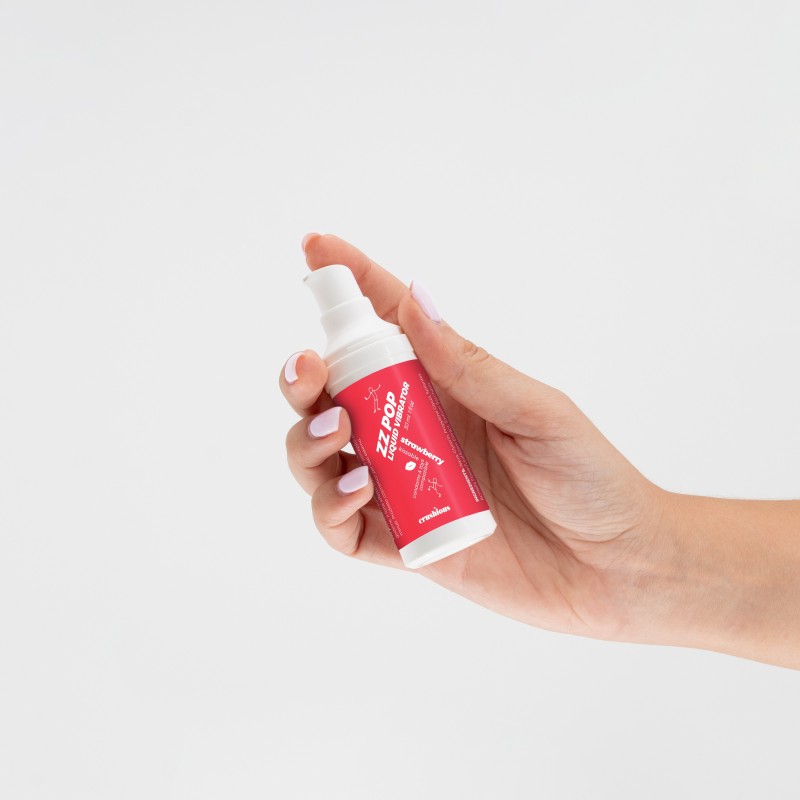 Lubricante vibrador liquido zz pop aroma fresa 30 ml