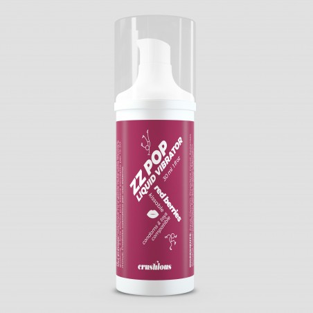 Lubricante vibrador liquido zz pop aroma frutos rojos 30 ml