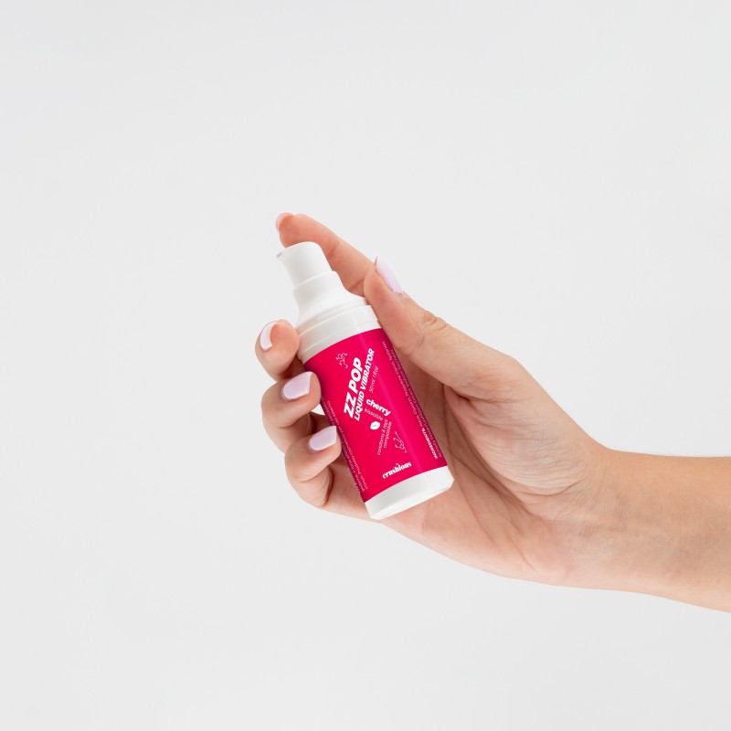 Lubricante vibrador liquido zz pop aroma cereza 30 ml