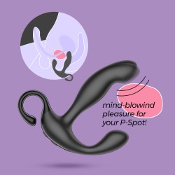 Masajeador de prostata recargable loki con mando a distancia 2