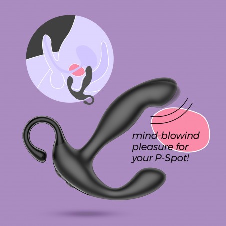 Masajeador de prostata recargable loki con mando a distancia